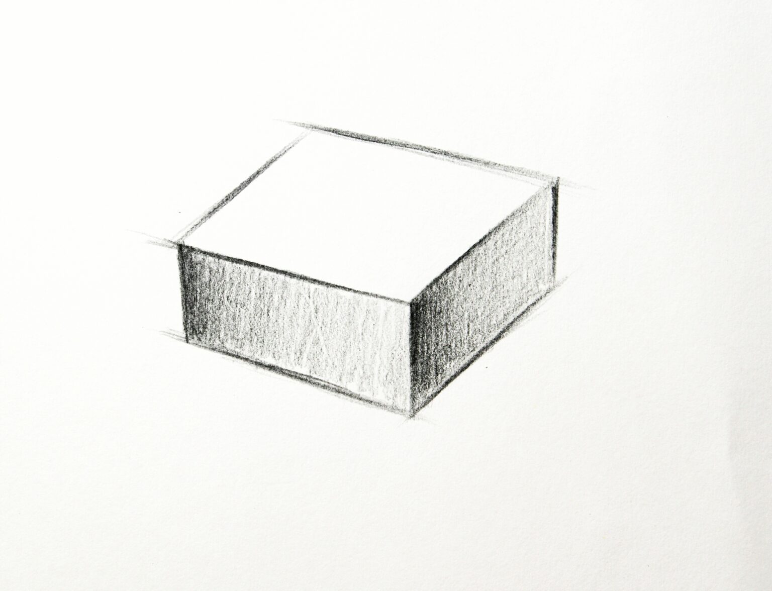 Drawing Basic Shapes How to draw a Simple Box step by step for