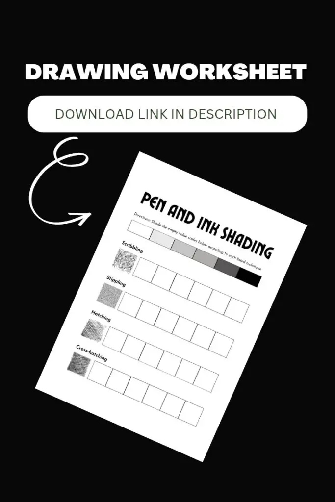 drawing worksheet for shading practice