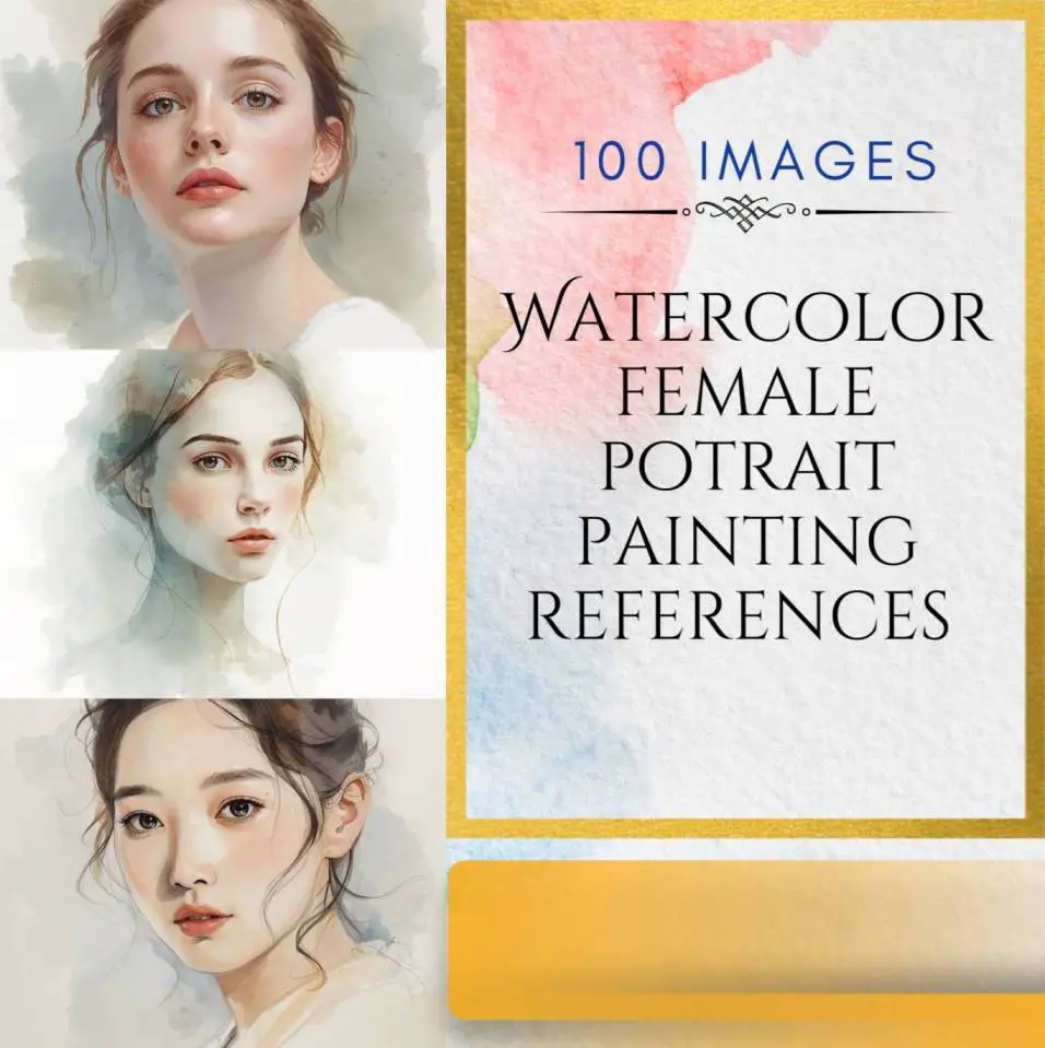 Watercolor Female Portrait Painting References