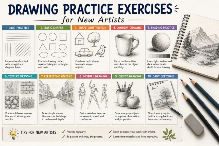 Drawing Practice Exercises for New Artists